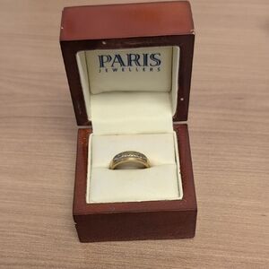 Gold and Diamond Ring Size 9 10k